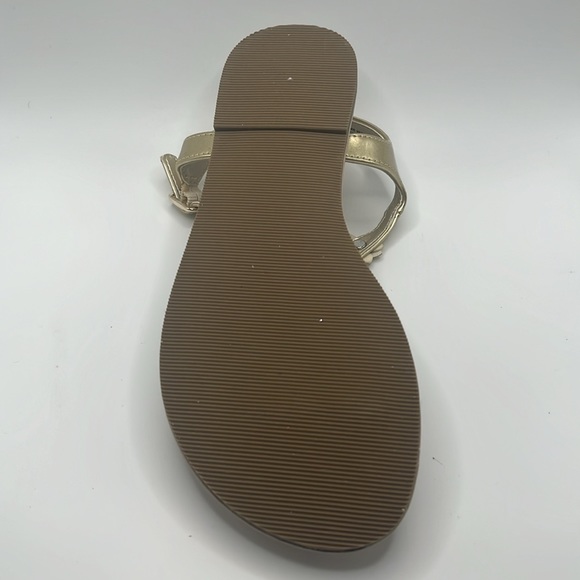Girls Gold Glitter Flower Sandals – Size 1 (NWT) - Picture 8 of 9